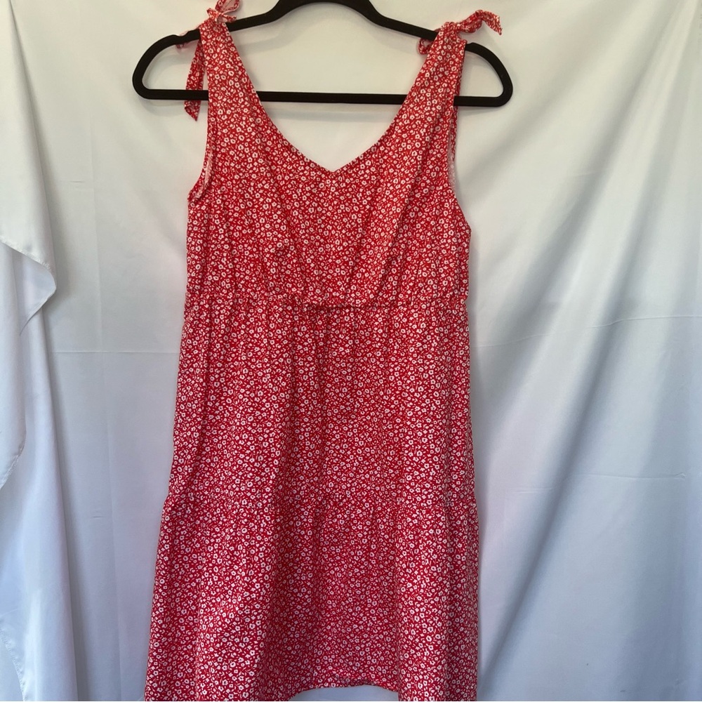 Derek Heart Red Floral Mini Dress - Picture 1 of 8